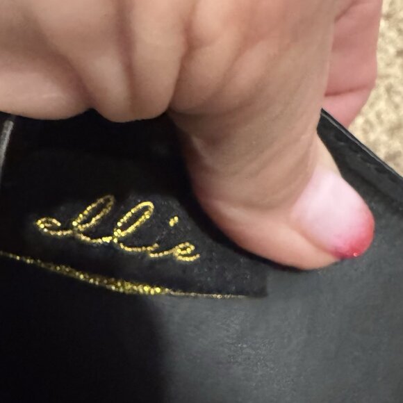 Ellie Shoes Angela 7" Heel Ankle Boots Platform Zipper Laceup Sz 9 Black - Picture 6 of 7